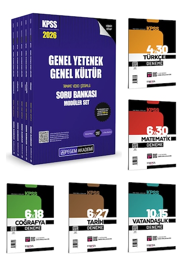Pegem 2026 Kpss Lisans Gygk Soru Bankası Seti 5 Branş