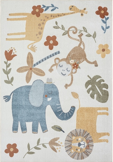 Konfor Halı Konfor Bohem Kids Zoo Modern Dokuma Çocuk Halısı Çok Renkli