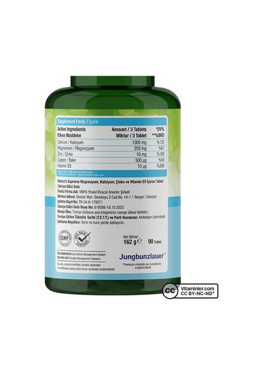 Natures Supreme Calcium Magnesium Zinc With D3 90 Tablet