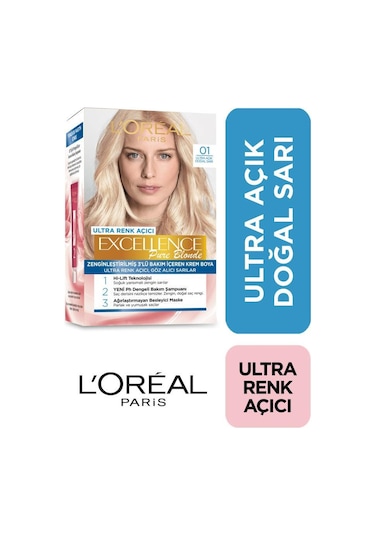 L'Oréal Paris Excellence Pure Blonde - 01 Ultra Açık Doğal Sarı