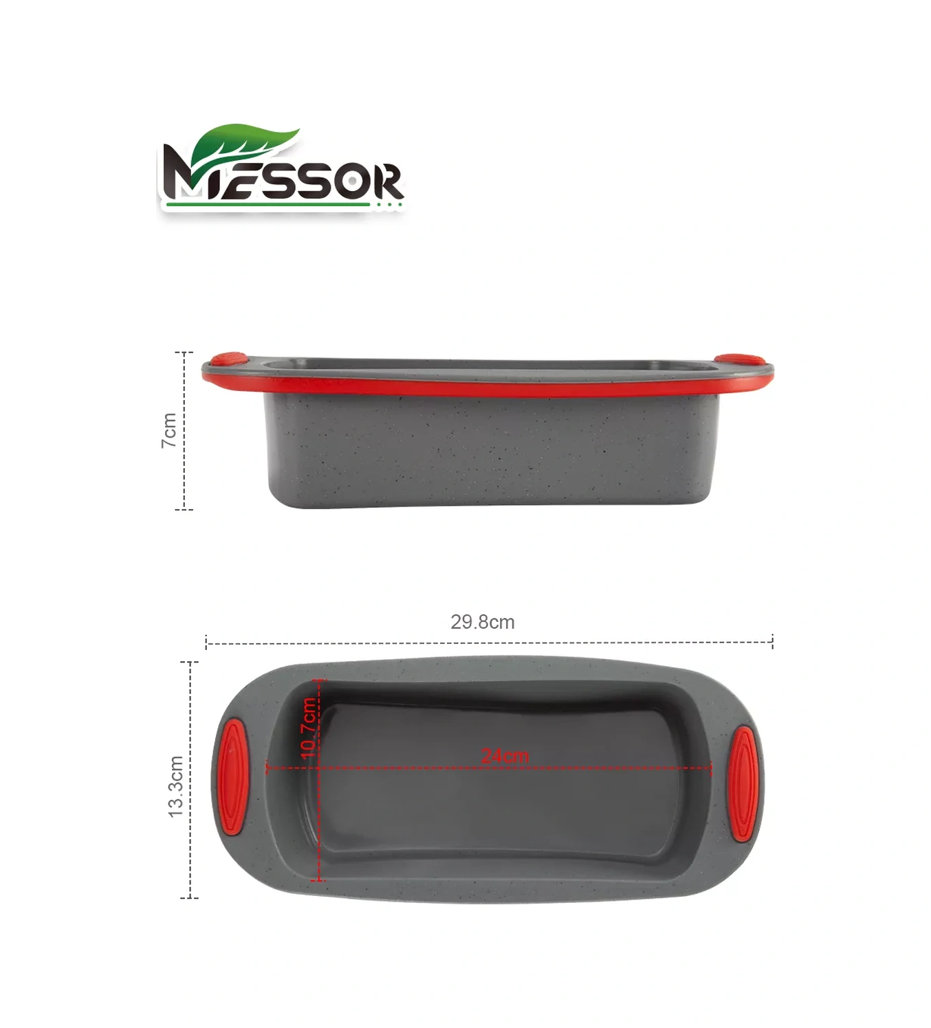 Messor Ekmek Ve Kek Yapımı İçin Silikon Kalıp 182928634 Gri