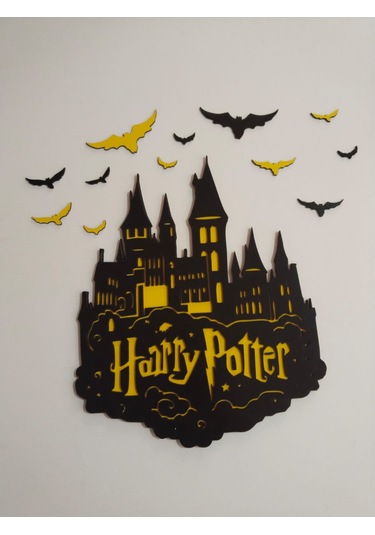 Harry Potter Çocuk Odası Kapı & Duvar Süsü Isim Yazılı Çok Şık Çok Renkli