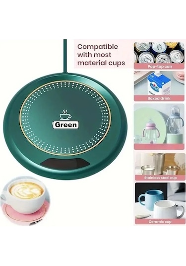 Willowhaven Pembe Akıllı Elektrikli Su Isıtıcısı Ve Kahve Fincanı Isıtıcı 3 Hızlı Usb Şarj Seyahat Kamp