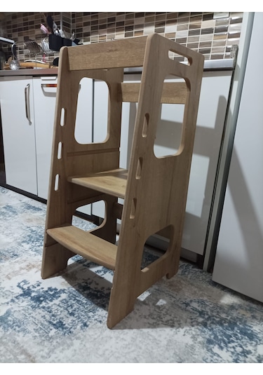 Öğrenme Kulesi - Montessori Learning Tower Ahşap