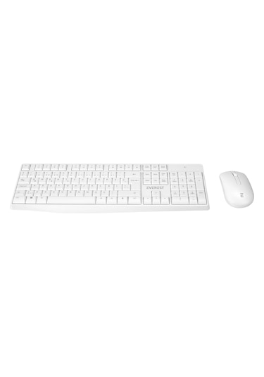 Everest KM-7500 Ultra Lüks Kablosuz Q Multimedia Klavye Mouse Set