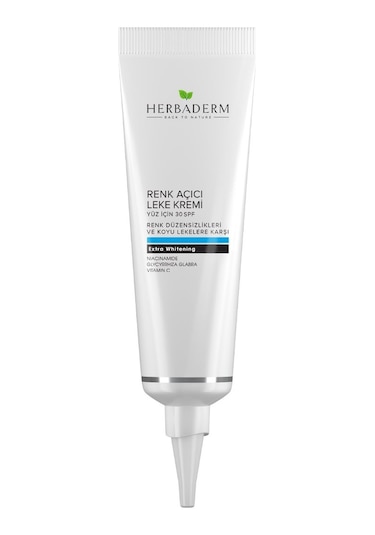 Herbaderm Yüz İçin Renk Açıcı Leke Kremi SPF30 55 ML