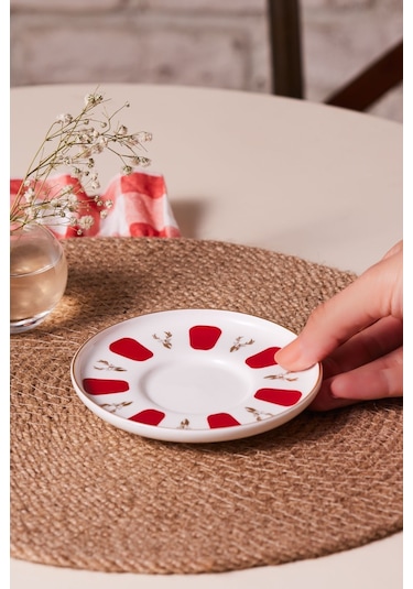 Karaca Bergamot Porselen Tekli Çay Tabağı 12 Cm V2