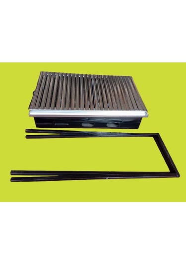 60x35 Katlanabilir Ayaklı- Emaye Gövde-krom Çelik Izgaralı Mangal