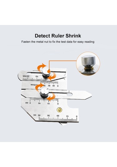 Hjc40b Paslanmaz Çelik Kaynak Muayene Ölçer Ölçme Cetveli