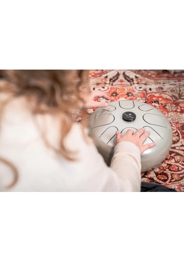 Meinl Sonic Energy Std4pg Steel G-minor 12'' Tongue Drum Pearl Grey