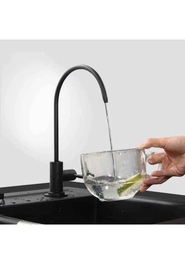 Sardıcı Siyah Arıtma Suyu Musluğu Krom