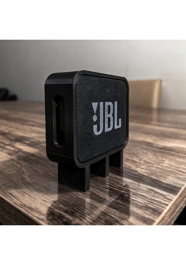 Go 3 Uyumlu Hoparlör Standı Masaüstü Yükseltici Mini Speaker Tutucu Siyah