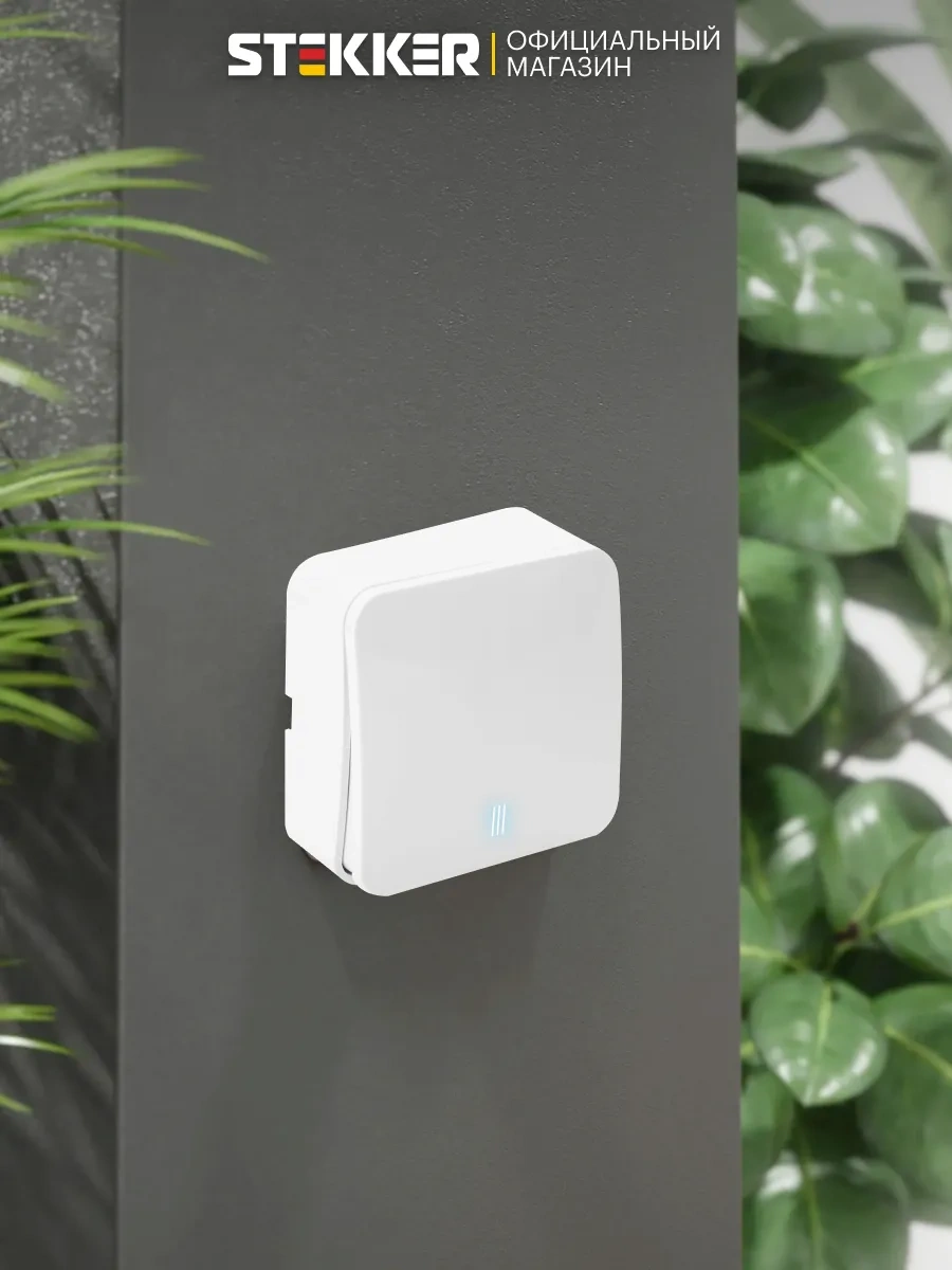 Stekker Aydınlatmalı İki Tuşlu Yüzey Montaj Anahtarı 260523632