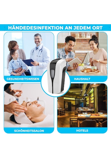 Qfdr Otomatik Duvar Montajlı Sabunluk 1000 Ml Otomatik Püskürtme Şeffaf