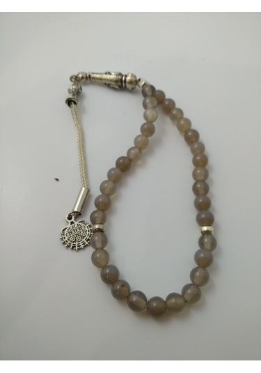 Akik Taşı Tespih / Doğaltaş Tespih 6 Mm N11.1625