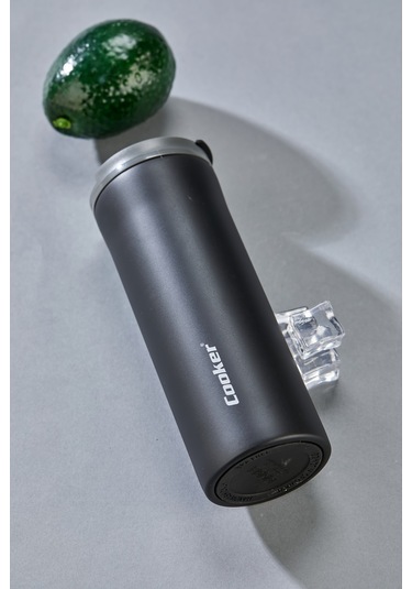 Cooker 400 Ml Paslanmaz Çelik Mug Kahve Çay Termosu Ckr2041 Siyah - 6 Saat Sıcak Soğuk - Kamp, Outdoor, Piknik, Ofis, Otel, Kafe, Okul, Seyahat Siyah