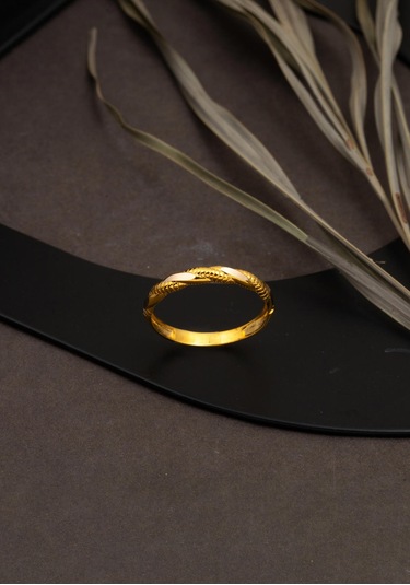 Bilezikci 14 Ayar Altın Burgulu Yüzük Sarı Altın