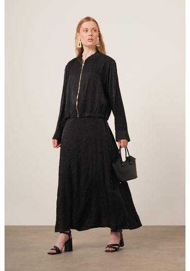 Ftz Women Kadın Kraş Etekli Takım Siyah 31171 Siyah