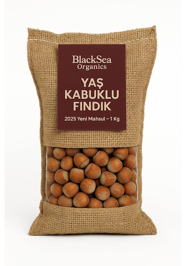 Blacksea Organics 2025 Yeni Mahsul Kabuklu Fındık 1 KG
