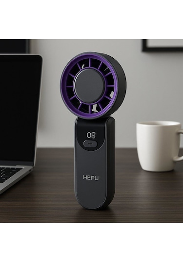 Hepu Hp-f18 Sessiz Çalışan Usb Şarjlı El Tipi Üfleme + Mini Fan
