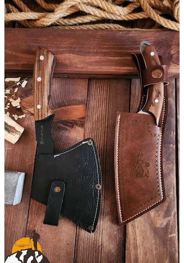 2li Outdoor Balta Bıçak Set Kamp Baltası Bıçağı Budama Baltası Lo