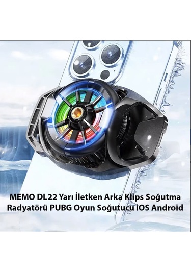 Klipsli Seramik Radyatörlü Telefon Soğutucu Gaming Oyuncu Canlı Yayın İçin Memo