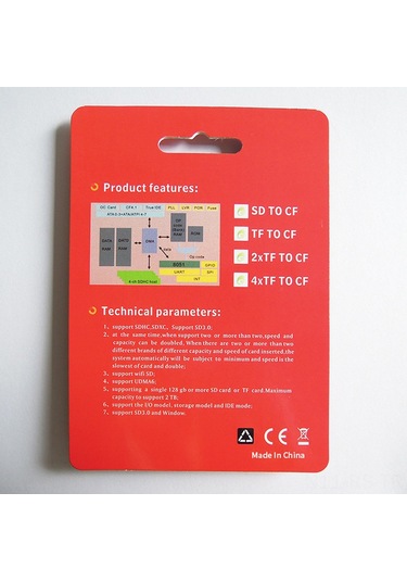 Reedark Cf Type I Kart Adaptörü: Sd/sdhc/sdxc Wıfı Destekli, Yüksek Hızlı 133x Dslr Fotoğraf Makinesi Bellek Kartı Konvertörü