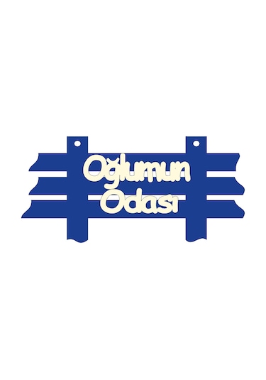 Oğlumun Odası Kapı Süsü Karışık Renkli