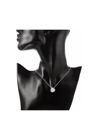 925ayar Gümüş Örgü Top Kolye