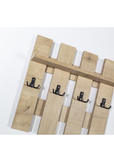 Left Duvar Askılığı, Raflı, Modern, Şık Safirmeşe Safir Meşe