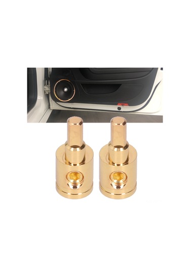 Reedark Araç Ses Sistemi Güç Kablosu Azaltıcı, Saf Bakır Altın Kaplı, 4/0 Awg, 2 Adet, Kolay Kurulum, İyileştirilmiş Konnektör