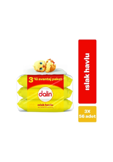 Dalin Klasik Bebek Islak Mendil 3x56 Adet DAL-5400002375
