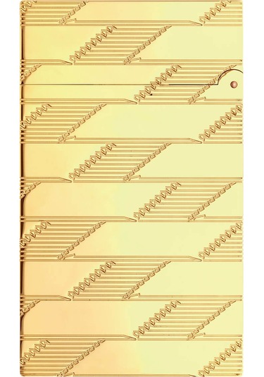 S.t. Dupont Ligne 2 Monogram 1872 Guilloche Çakmak C16178 Altın