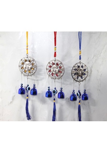 Metal Nazar Boncuğu Çan Alk3515 Çok Renkli