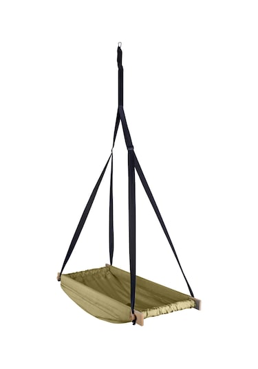 Bundera Flow Kahverengi Ahşap Yaylı Zıpzıp Hamak Beşik Hoppala