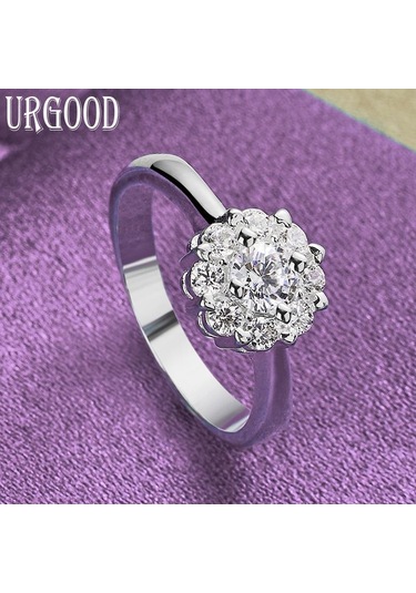 925 Ayar Gümüş Moda Aaa Zirkon Yüzük Güzel Hediye Takı