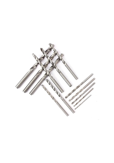 Pazly 13 Parça Paslanmaz Çelik Matkap Uçları Seti - Bükümlü, Rulman Çeliği, Kutu Dahil