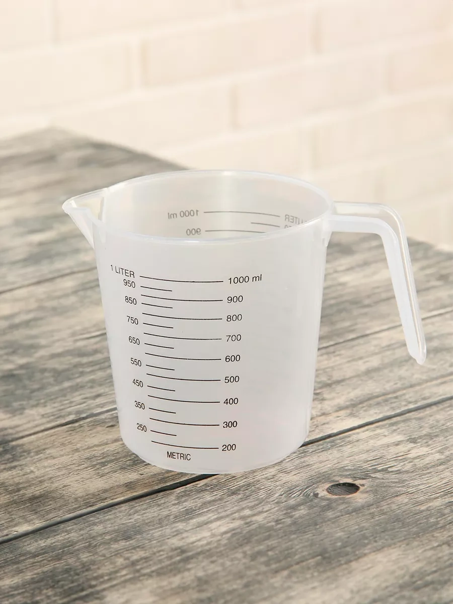 Skyphos Plastik Ölçekli Bardak 1 Litre Mutfak İçin Sürahi 171679476 Beyaz