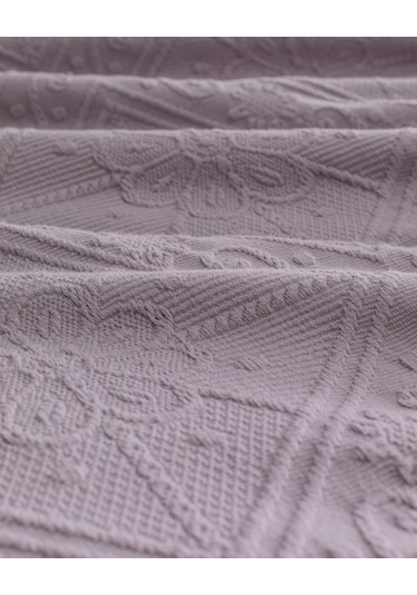 Madame Coco Marjolaina Çift Kişilik %100 Pamuk Yatak Örtüsü - Açık Mürdüm Çok Renkli