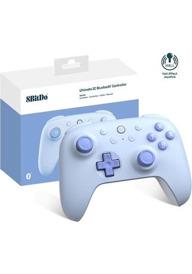 8bitdo Nintendo Switch Ultimate 2c Bluetooth Kablosuz Controller Mavi