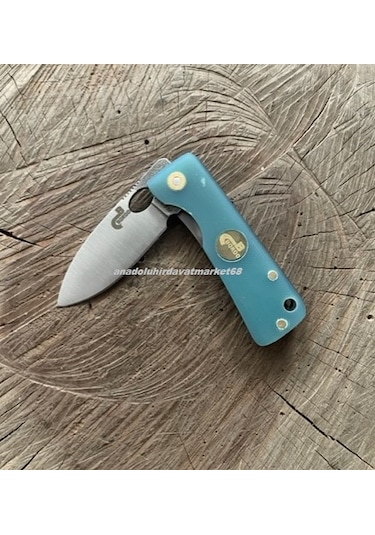 Böhler N690 Çelik Çakı Özel Üretim Çelik Çakı Cep Çakısı Kamp Çakısı 15cm Mavi