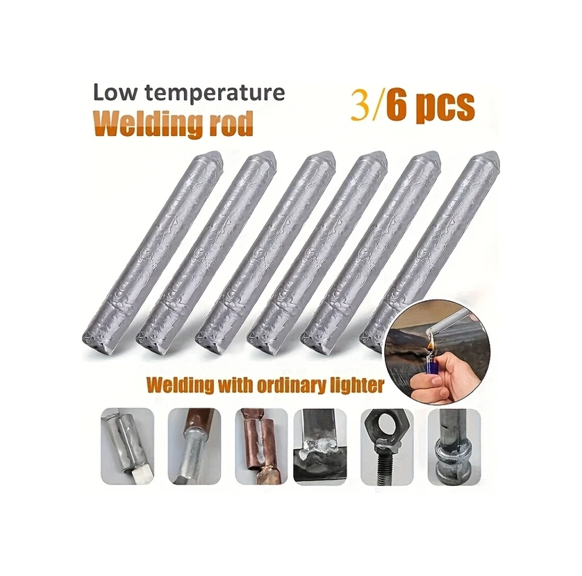 Xuweiwei Silvery A Düşük Sıcaklık Kaynak Çubuğu Alüminyum Çelik Bakır Tamir Çok Amaçlı Ev Kullanımı