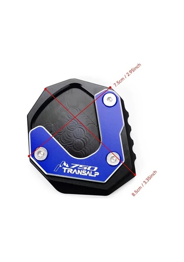 Xuweiwei Blue Honda Transalp 750 2023 Xl750 Motorcycle Kickstand Foot Side Stand Enlarger Pad