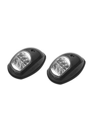 Shuıvan Seyir Feneri İskele Sancak 12v Led - Siyah-1262