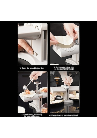 Pazly Çift Kafa Hamur Pres, Otomatik Köfte Yapma Makinesi, Mutfak Aleti, Renkli Model Çok Renkli