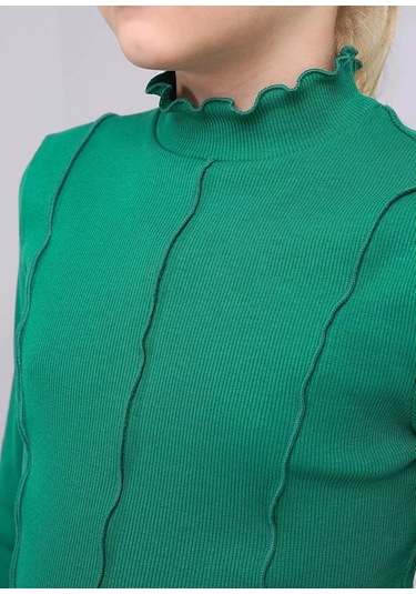 Clever Wear Çocuk Kısa Kazak 253394221 Yeşil