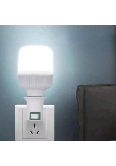 6 Adet E27 Led Işık Lamba Ampuller Soket Bankası Tutucu Ab/abd