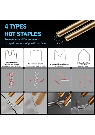 Yifomall Otomatik Tampon Tamir Makinesi 70w - Mavi, Avustralya Standardı, 200 Adet Kaynak Çivi Ve Ana Makine Dahil