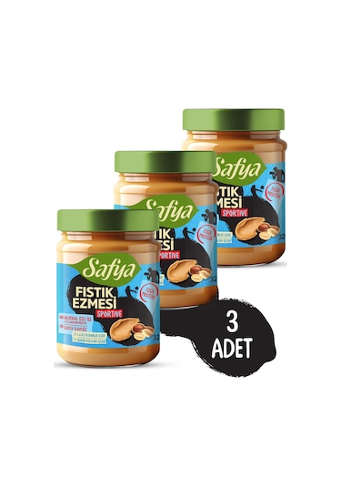 Safya Sportive Fıstık Ezmesi 320 Gr X 3 Adet