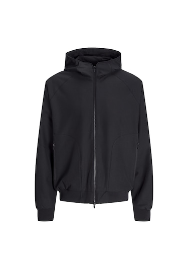 Erkek Kapüşonlu Bomber Ceket - Perfect - 12270682 Black Siyah